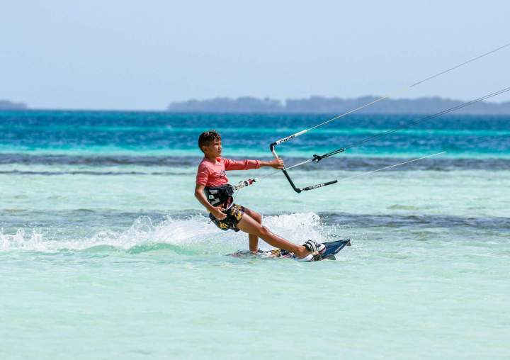 Learn kitesurfing safely with personalized lessons.