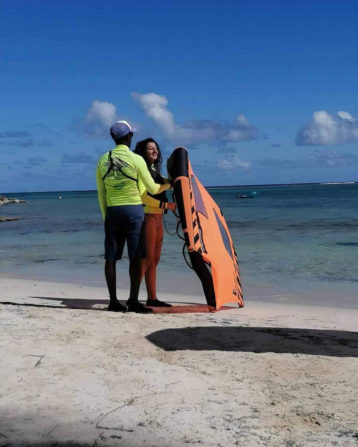 Wingfoil training in Guadeloupe